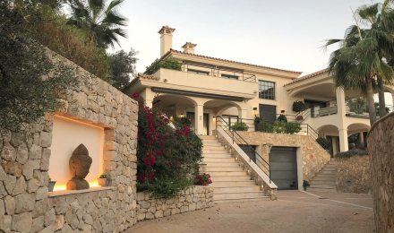 Villa with breathtaking views over the Santa Ponsa bay, Palma de Mallorca, Balearic Islands, Spain