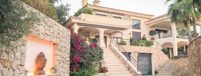Villa with breathtaking views over the Santa Ponsa bay, Palma de Mallorca, Balearic Islands, Spain Mallorca