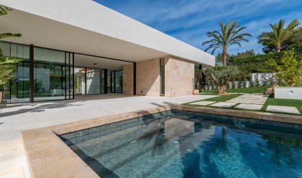 A contemporary new build in Portals Nous, Palma de Mallorca, Balearic Islands, Spain